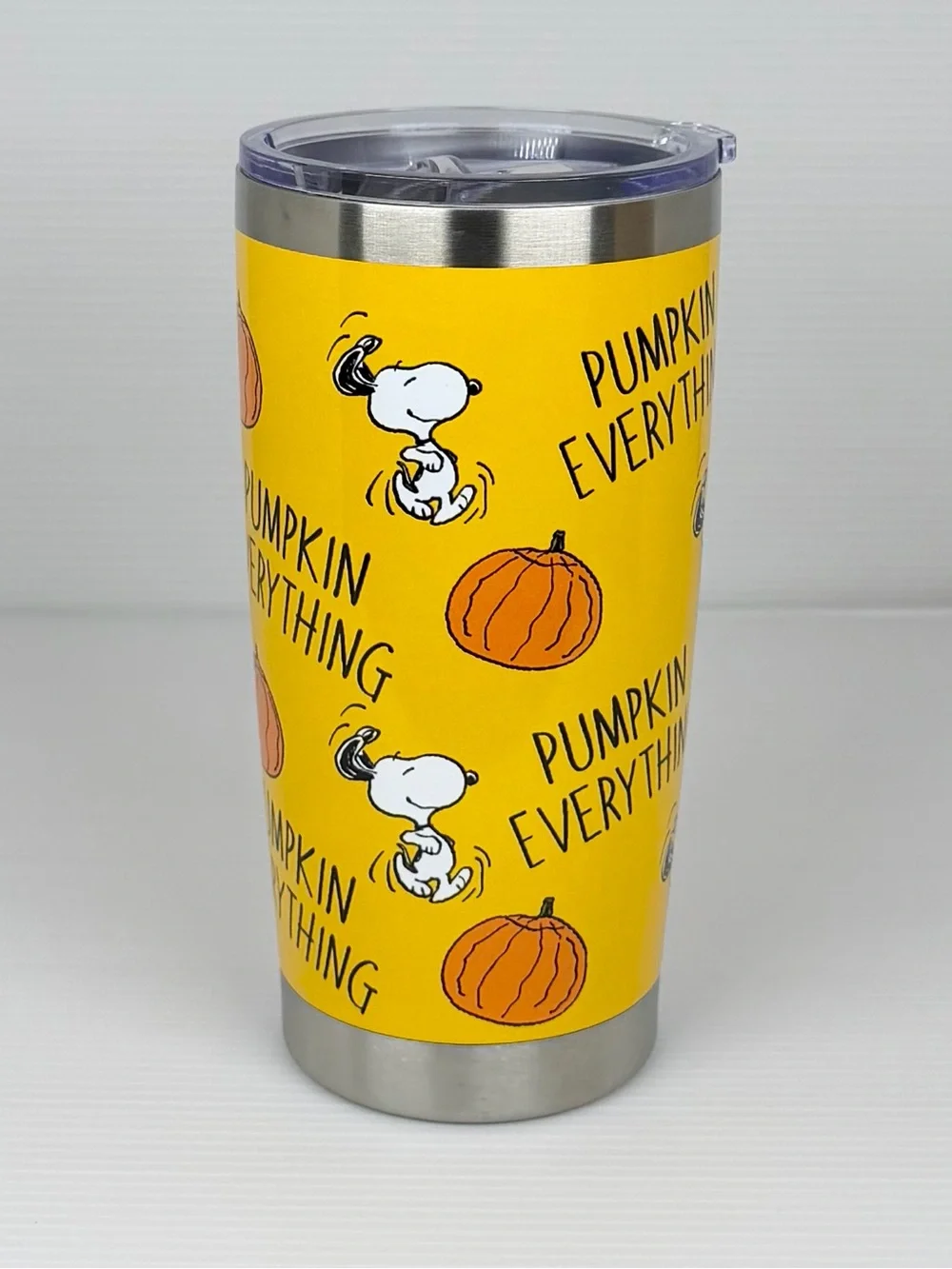 Peanuts Snoopy Pumpkin Everything Fall 20oz Metal Coffee Tumbler Coffee Travel